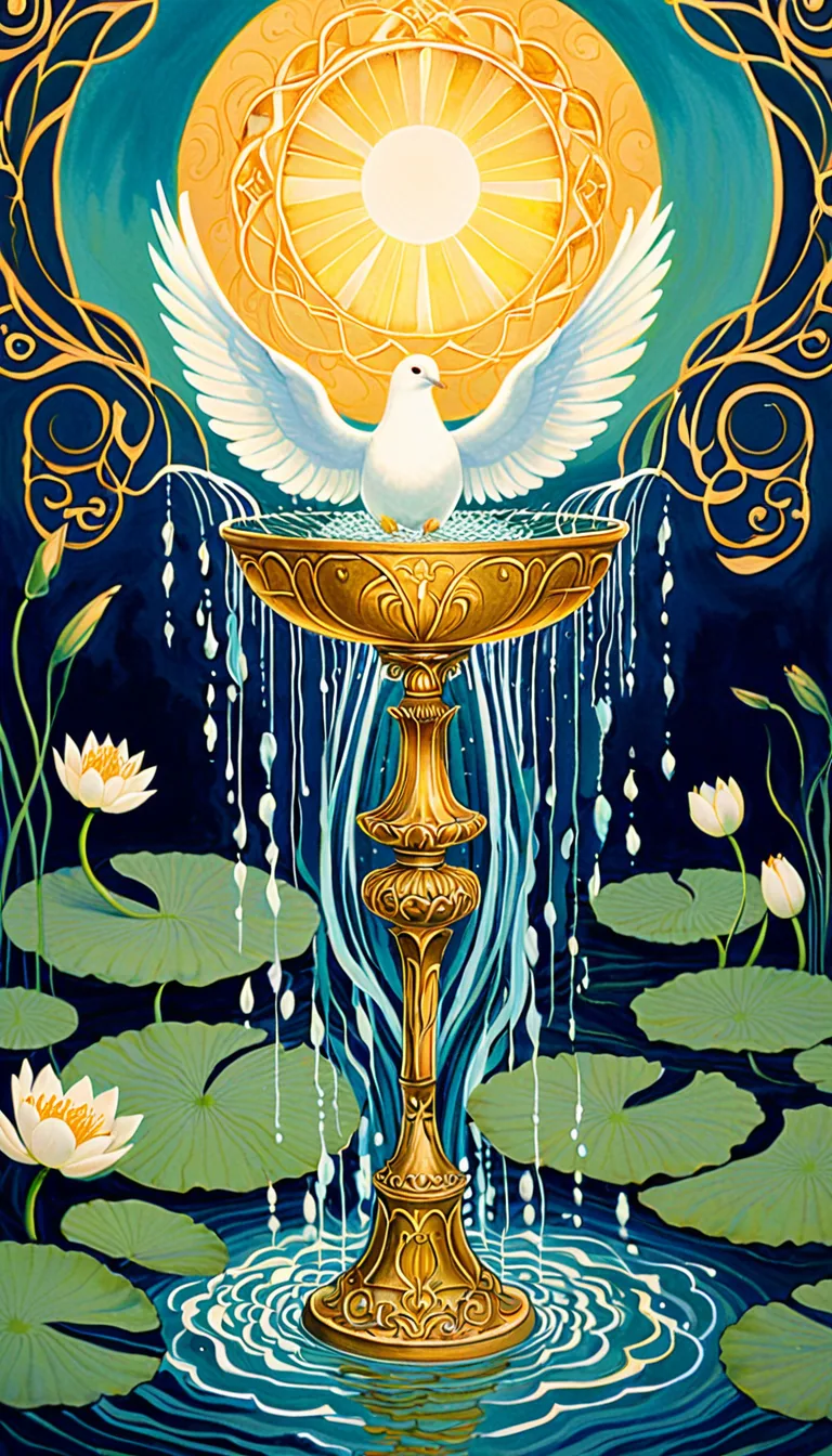Carta del tarot As de Copes