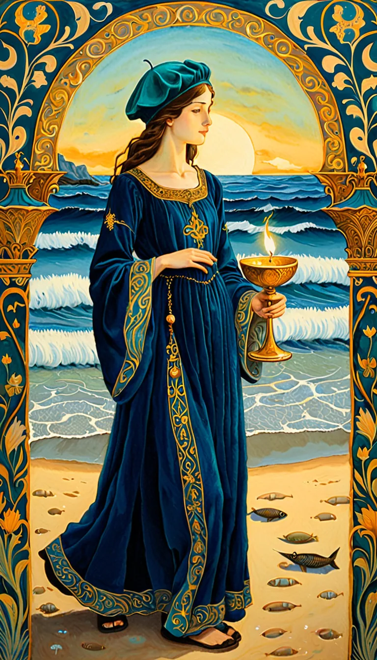 Carta del tarot Sota de Copes