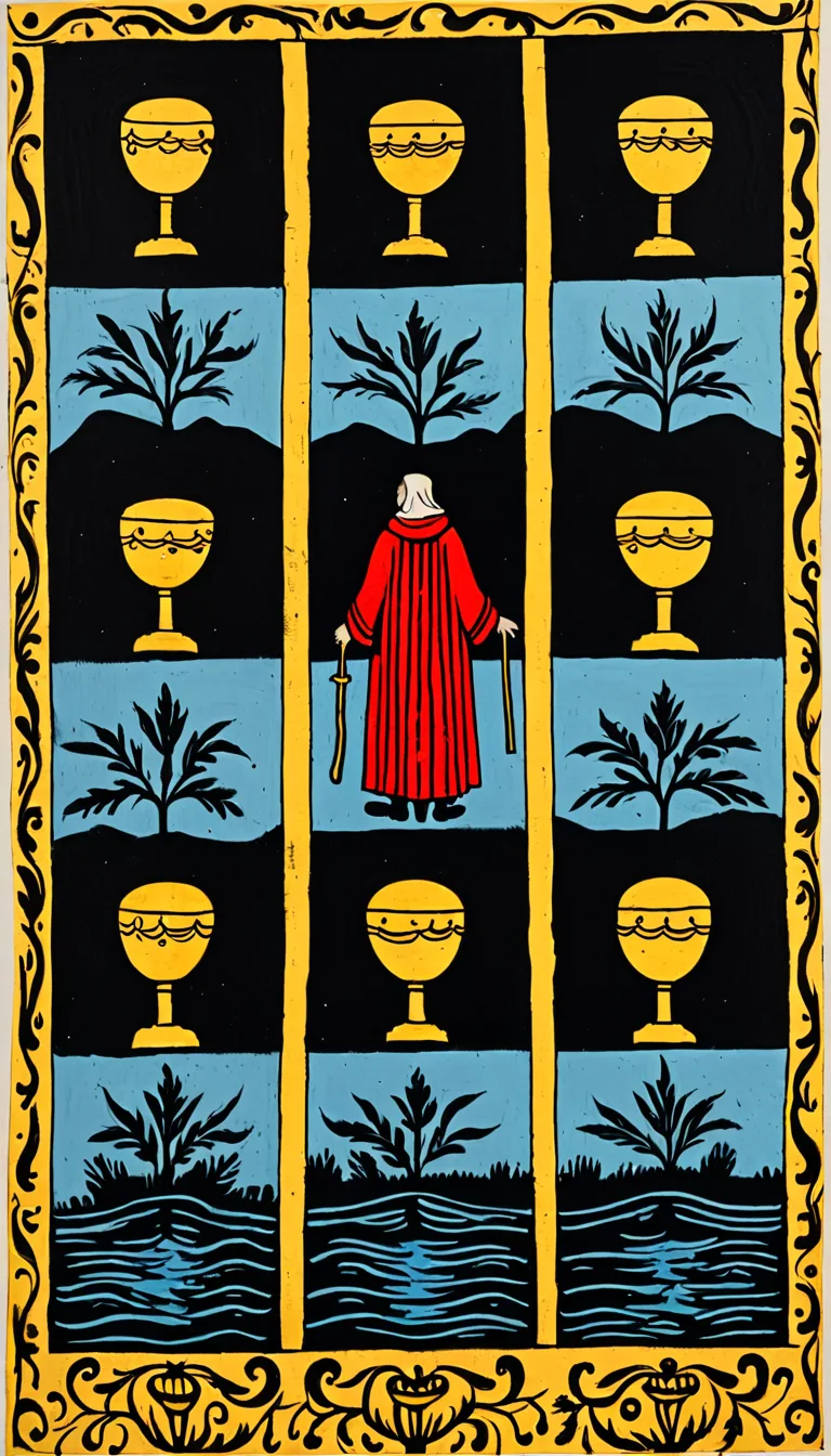 Ocho de Copas en el Tarot de Marsella