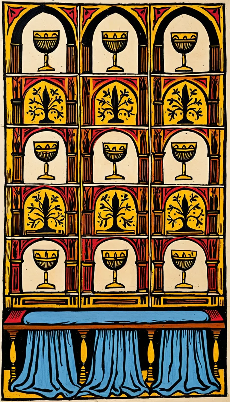 Nueve de Copas en el Tarot de Marsella