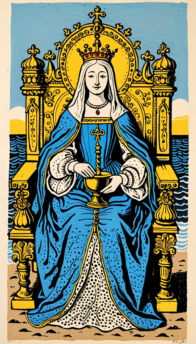 Reina de Copas en el Tarot de Marsella