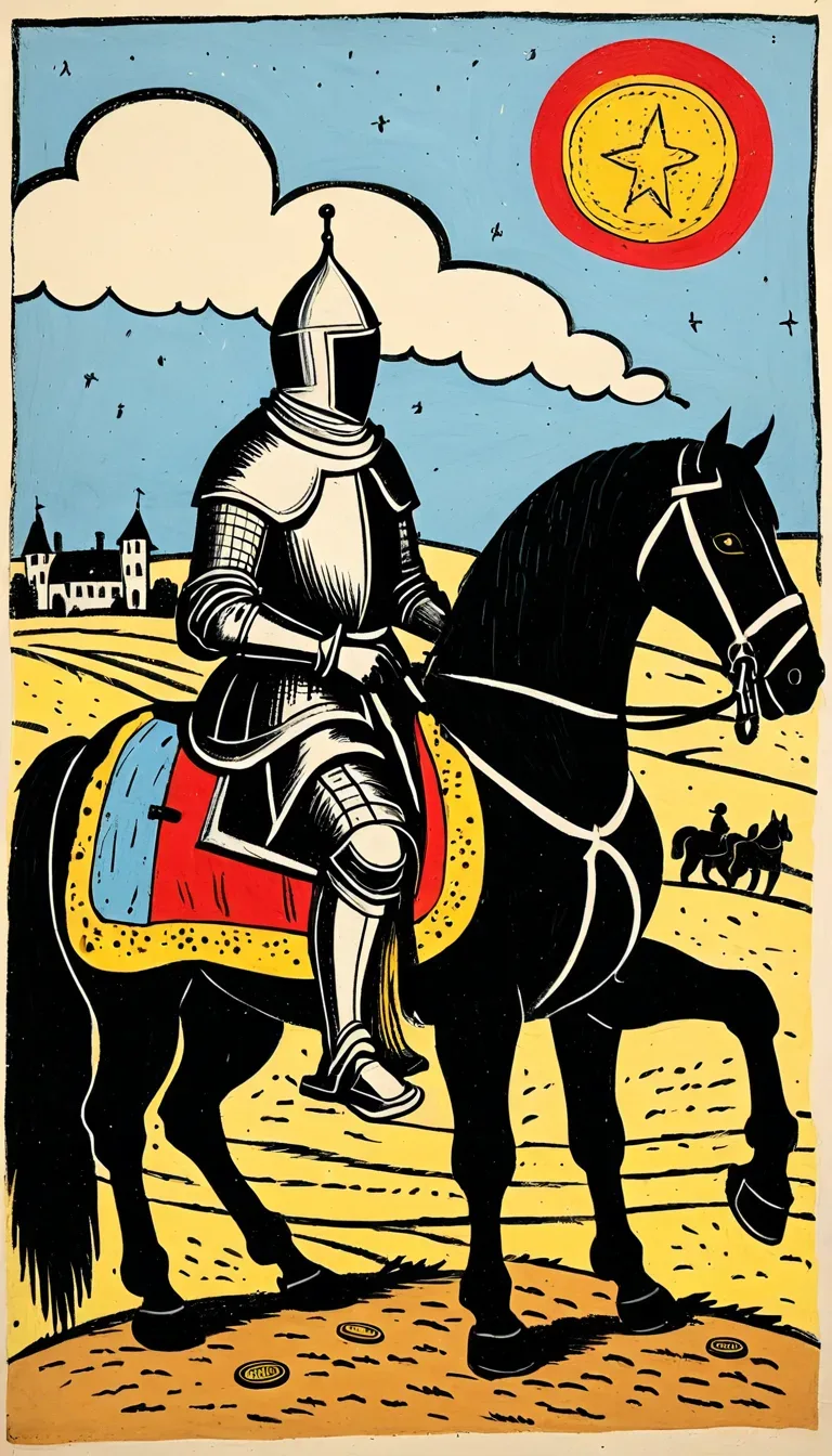 Cavaliere di Denari nei Tarocchi di Marsiglia