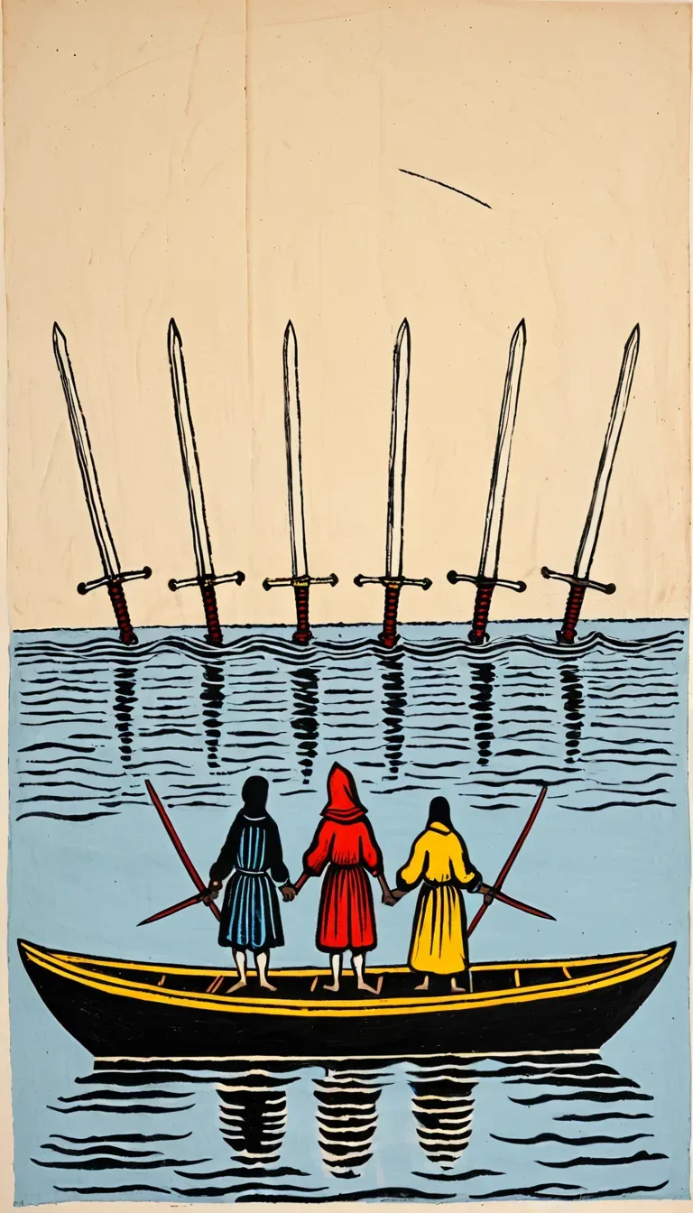 Six d'Épées dans le Tarot de Marseille