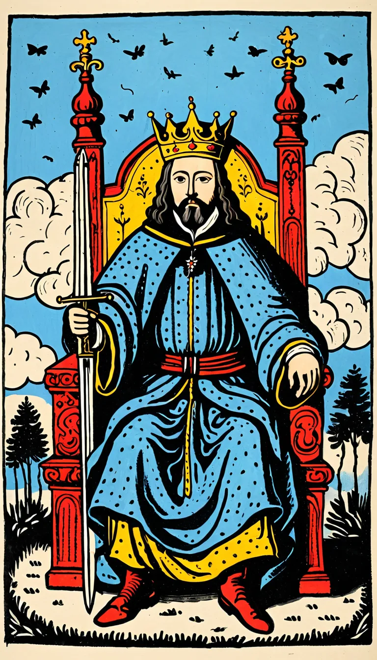 Rey de Espadas en el Tarot de Marsella