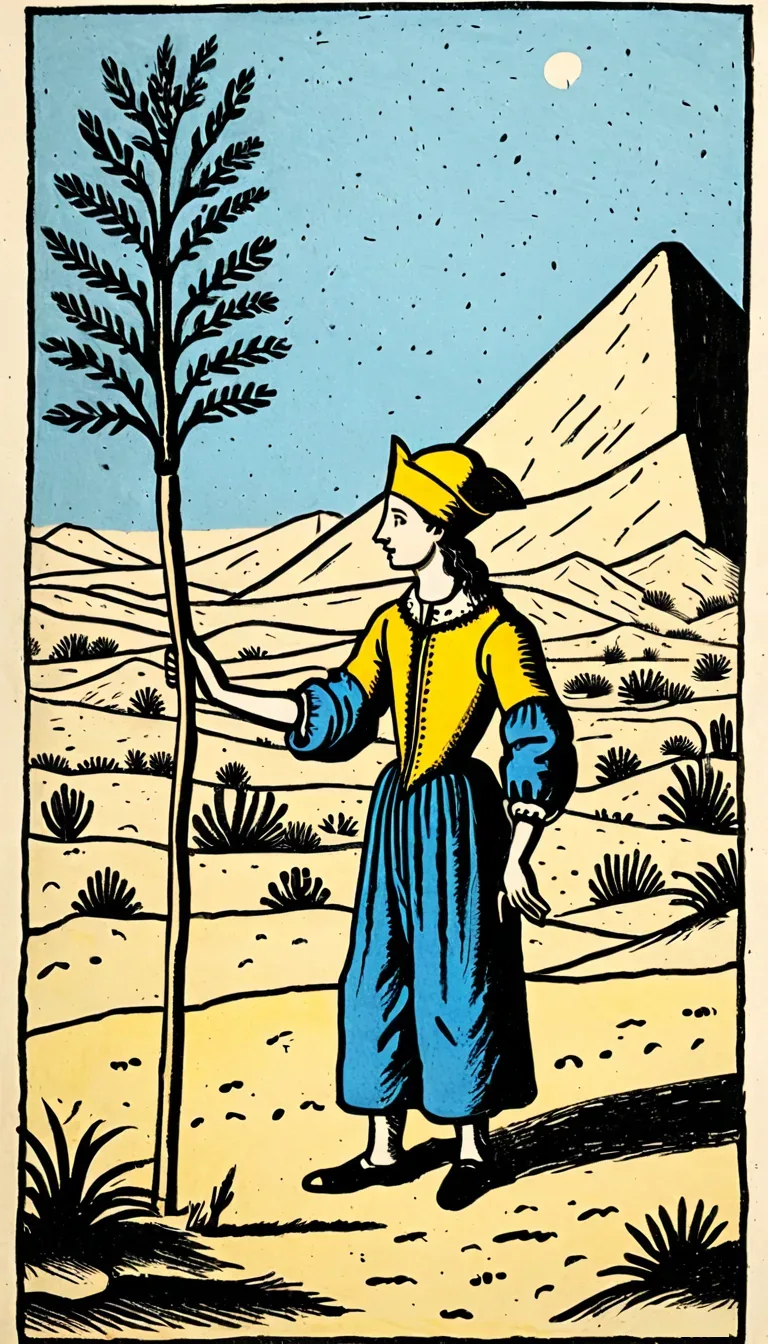 Sota de Bastos en el Tarot de Marsella