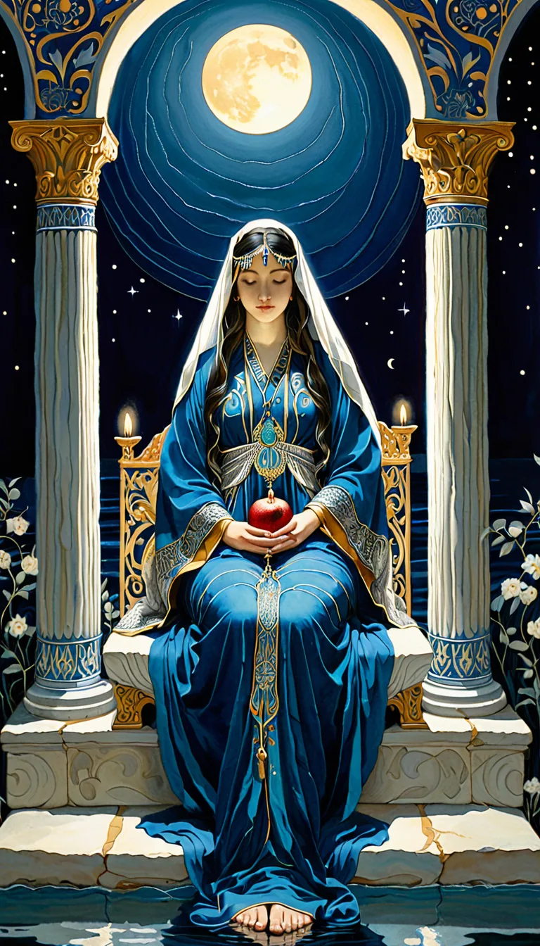 Carta del tarot La Sacerdotisa