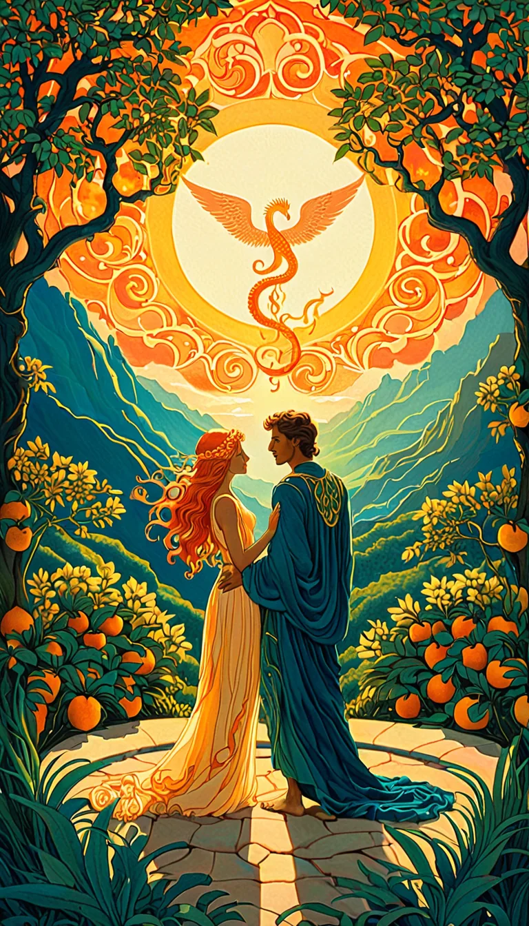 The Lovers tarot card