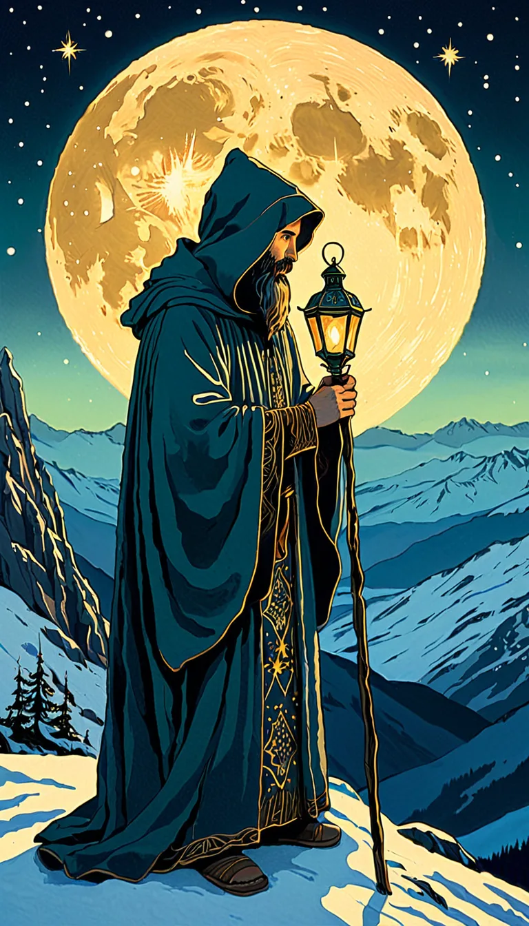 Carta del tarot L'Ermità