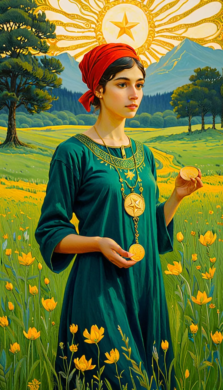 Carta del tarot Sota d'Oros