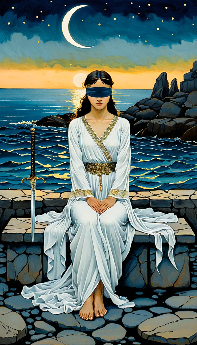 Carta del tarot Dos de Espadas