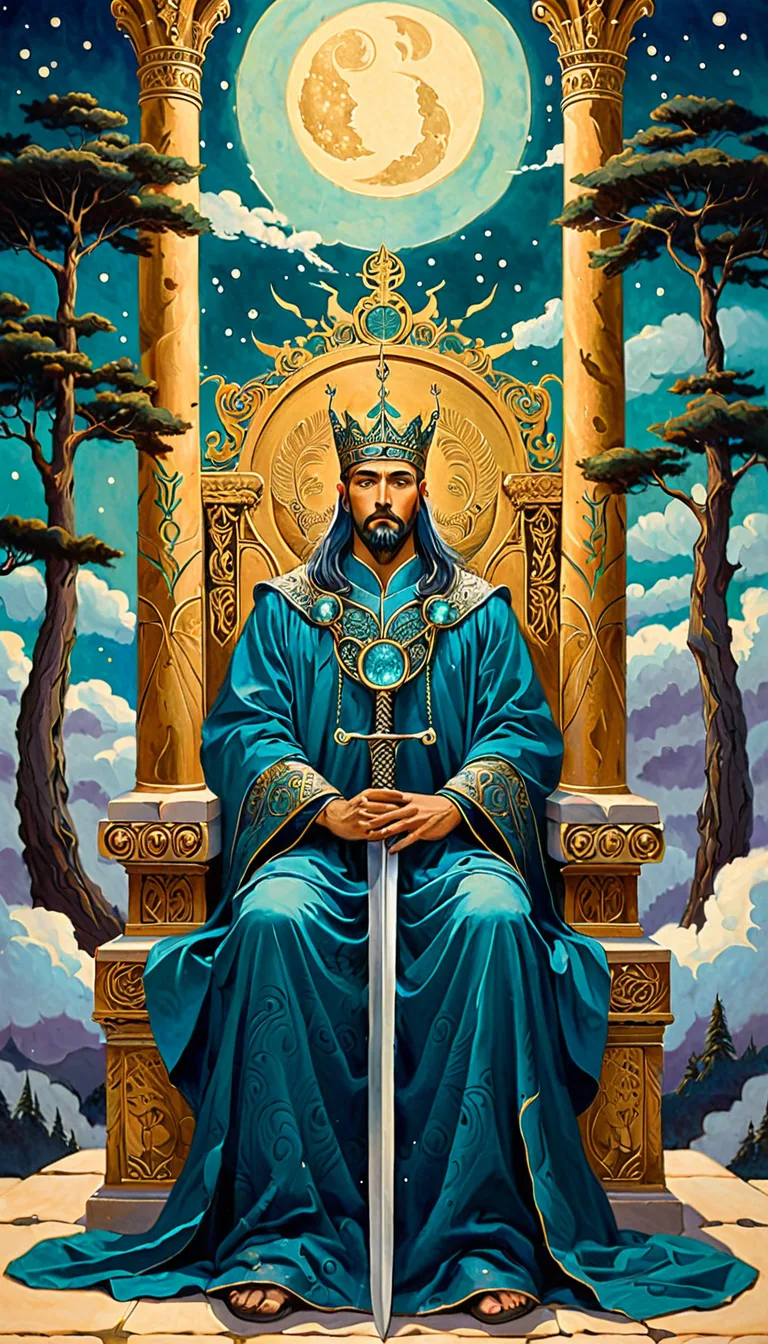 Carta del tarot Rey de Espadas